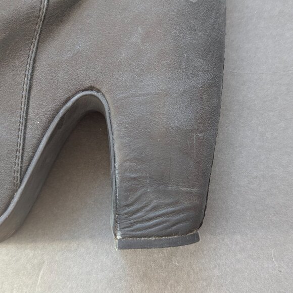 Black leather platform lace-up boots - Jeffrey Campbell size 9 - Picture 12 of 14